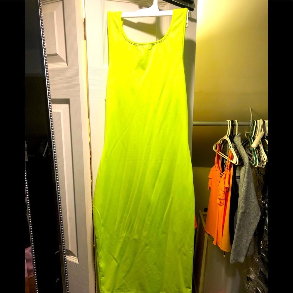 Neon yellow midi size medium
